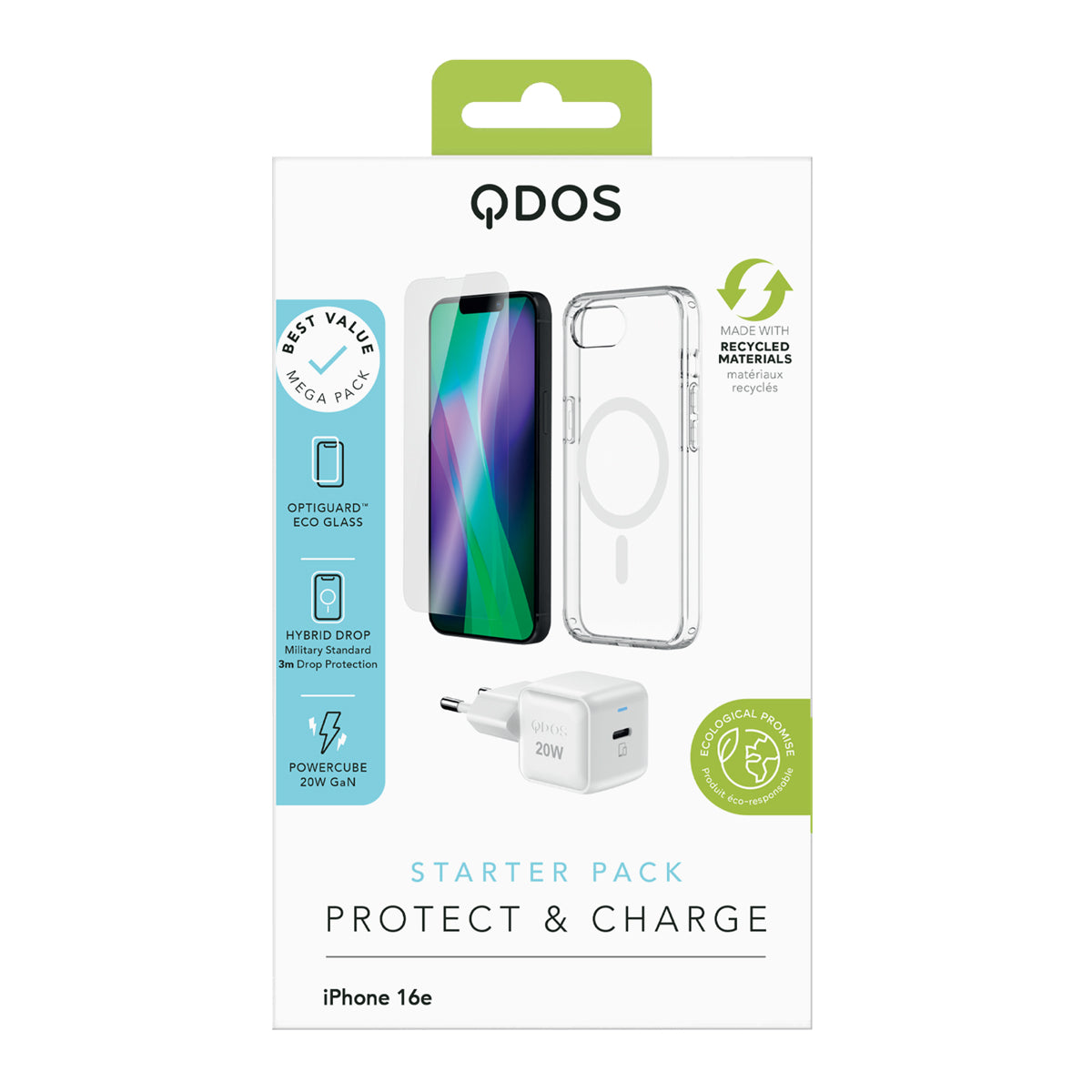 Starter Pack (EU Plug) - iPhone 16e - White