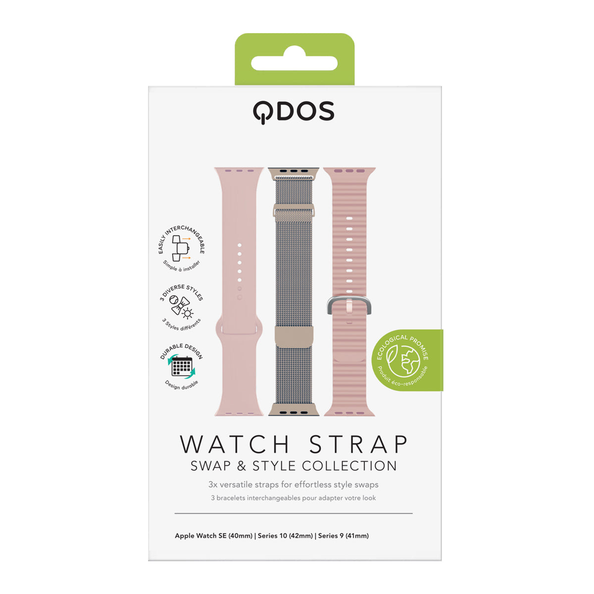 Apple Watch Strap Bundle - Apple Watch Series 10 (42mm) / Series 9 (41mm) / SE (40mm) - Pink