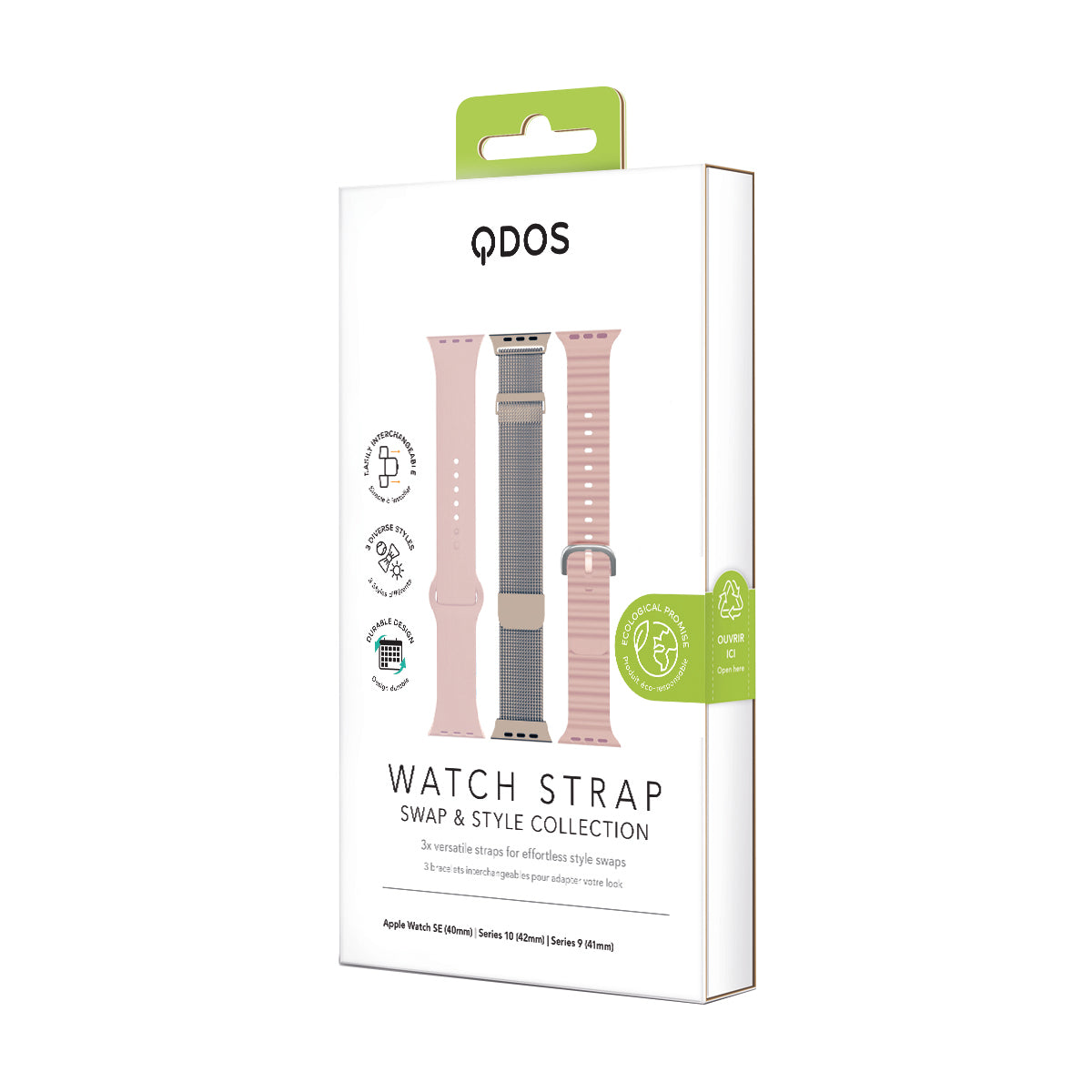 Apple Watch Strap Bundle - Apple Watch Series 10 (42mm) / Series 9 (41mm) / SE (40mm) - Pink