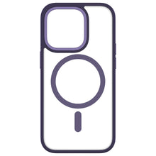 HYBRID SOFT + SNAP for iPhone 14 Pro - Clear / Deep Purple