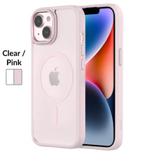 HYBRID SOFT + SNAP for iPhone 15 - Clear / Pink