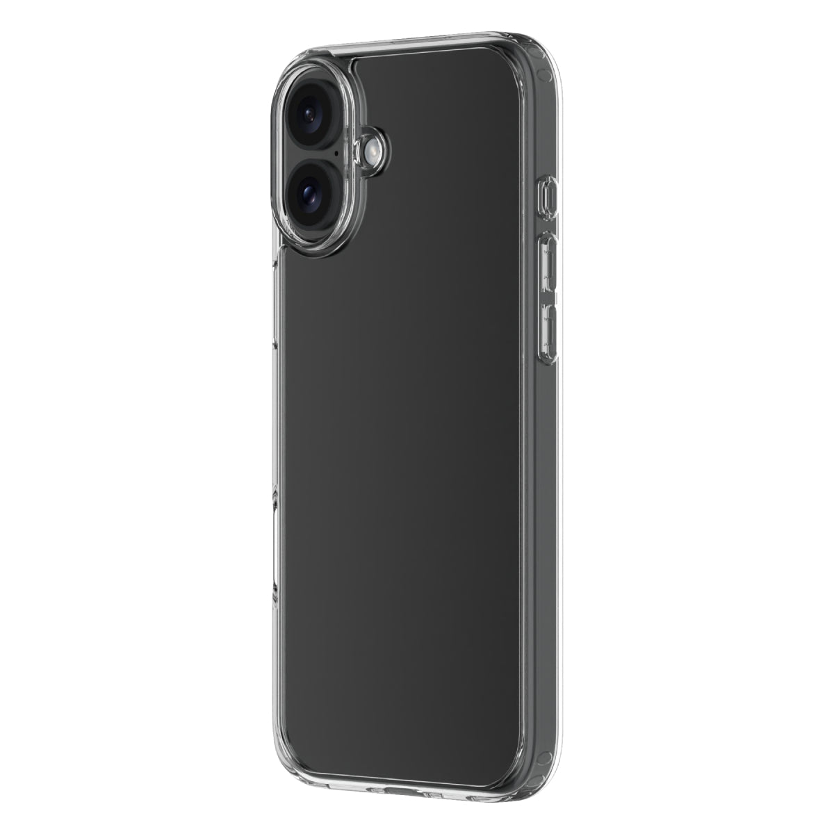 Hybrid - Apple iPhone 16 Plus Case - Clear, Angled View with Phone