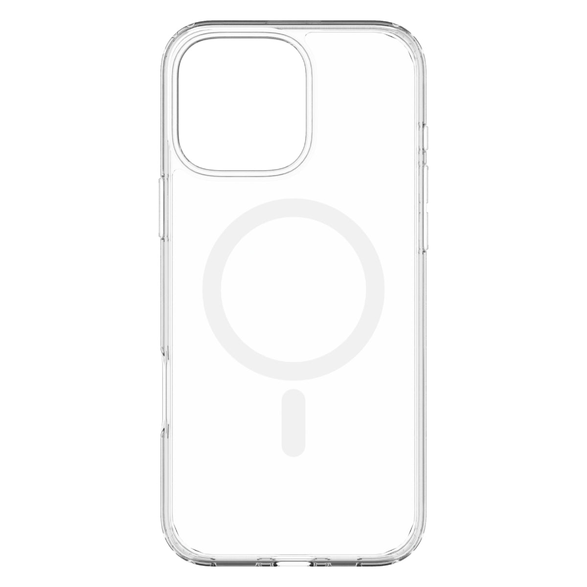 Hybrid Drop + Snap - Apple iPhone 16 Pro Max Case MagSafe Compatible - Clear, Rear View Transparent Back without Phone