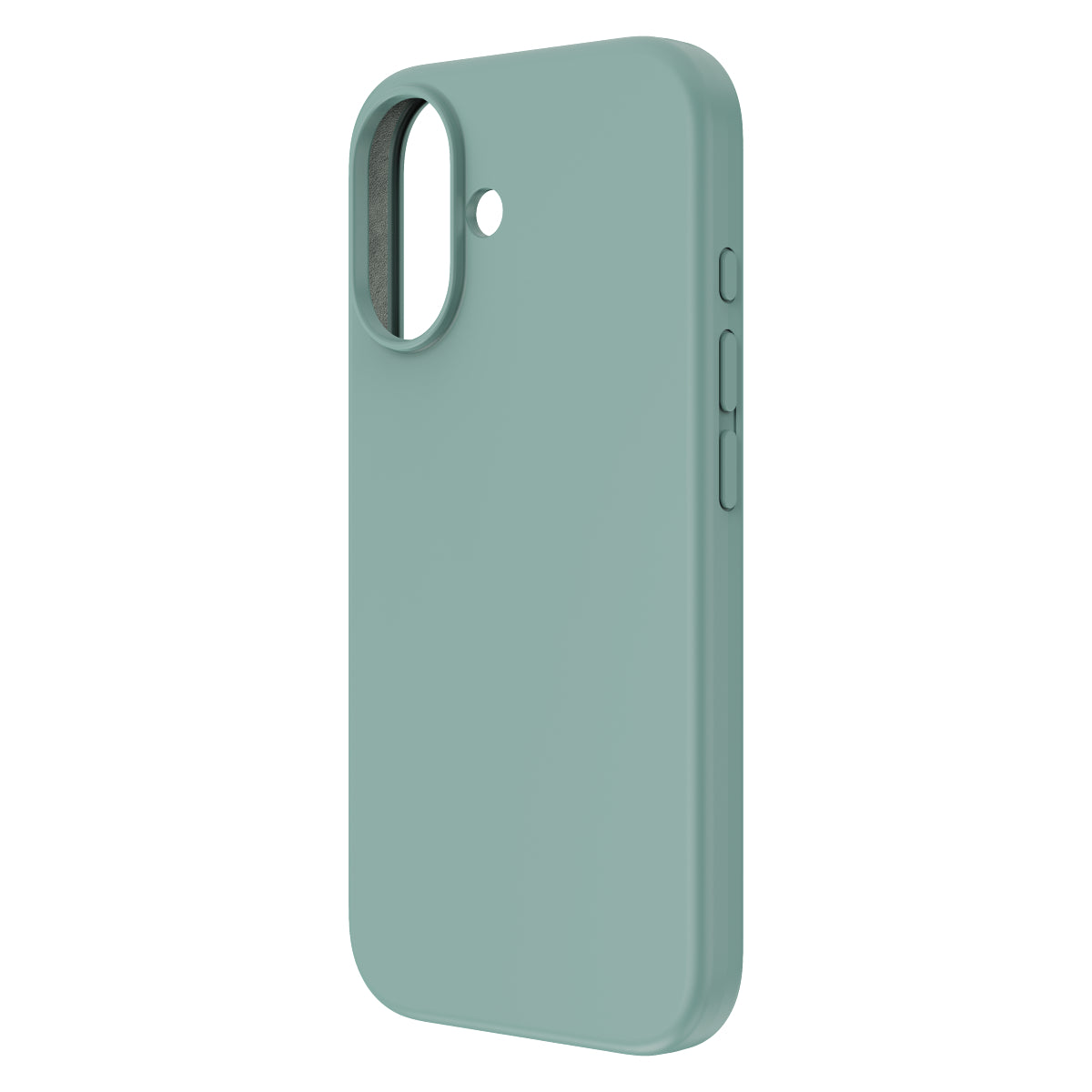 Touch Pure + Snap - Apple iPhone 16 Case MagSafe Compatible - Teal, Angled Rear View Rigid Back Without Phone