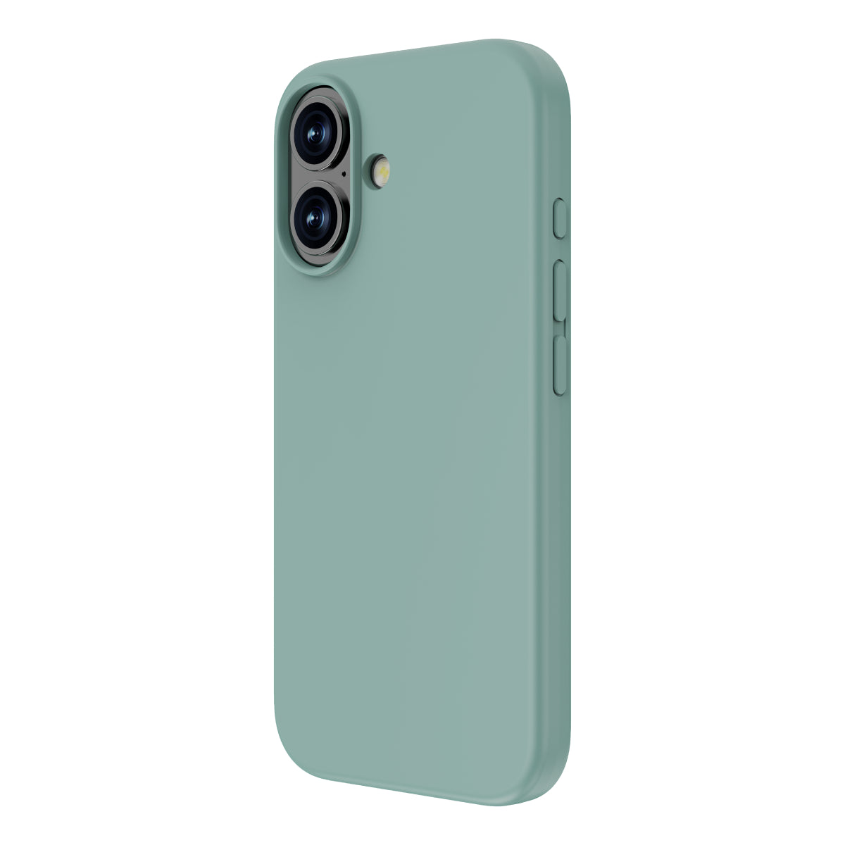 Touch Pure + Snap - Apple iPhone 16 Case MagSafe Compatible - Teal, Angled Rear View Rigid Back with Phone
