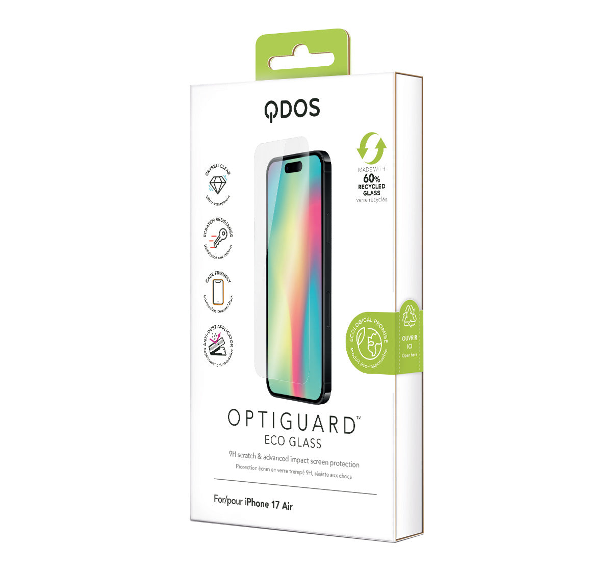 OptiGuard ECO Glass - iPhone Air Screen Protector - Clear