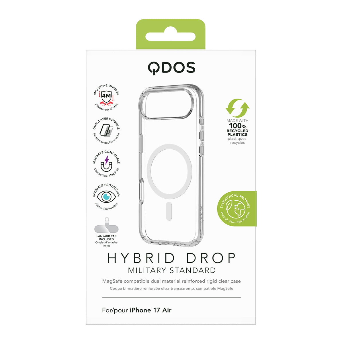 Hybrid Drop | MIL STD - iPhone Air Case MagSafe Compatible - Clear