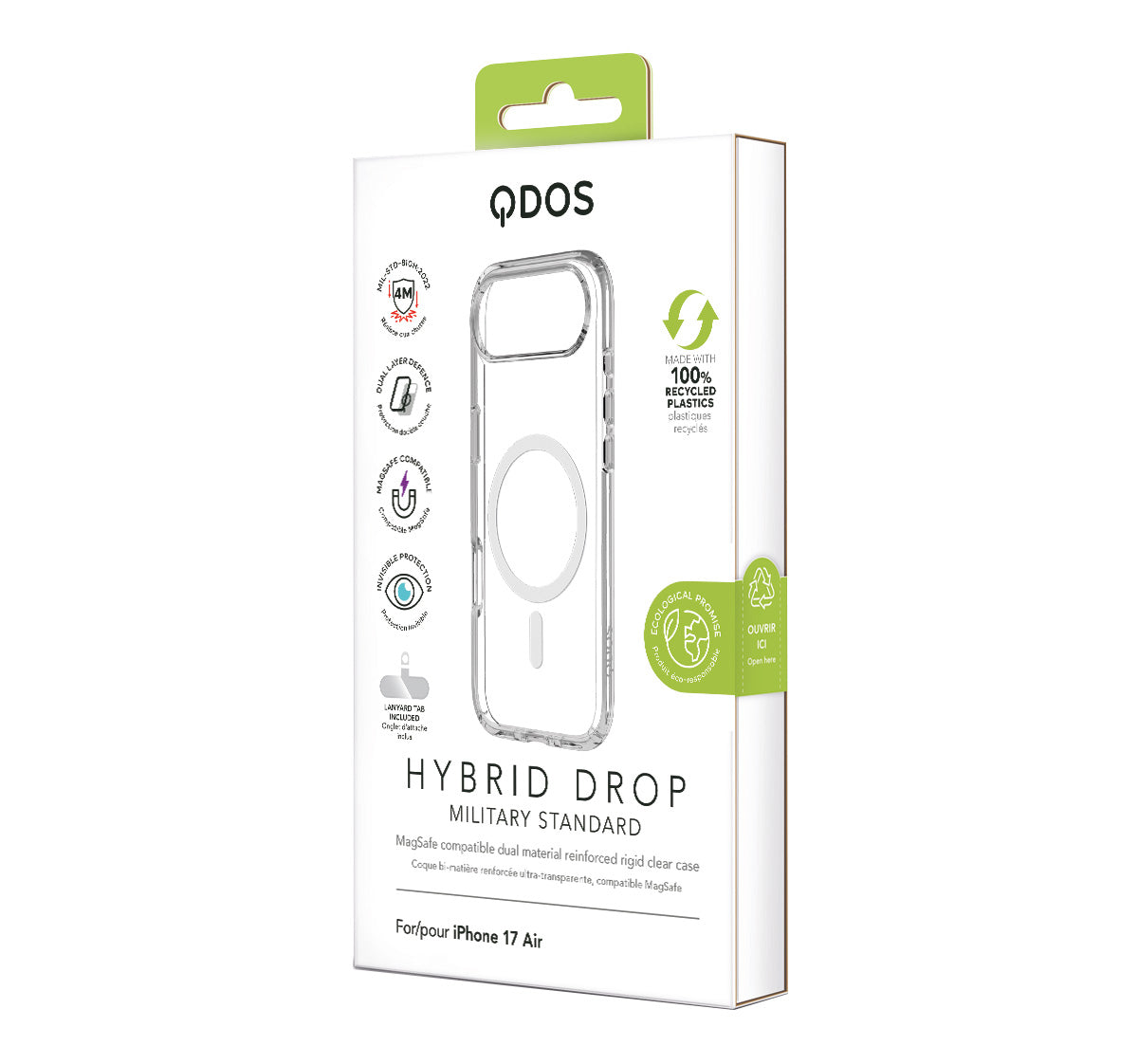 Hybrid Drop | MIL STD - iPhone Air Case MagSafe Compatible - Clear