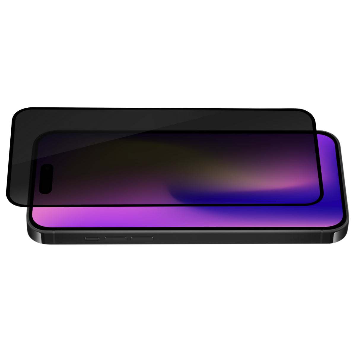 OptiGuard Eco Glass Privacy - iPhone 17 Pro Max Privacy Screen Protector - Privacy Black