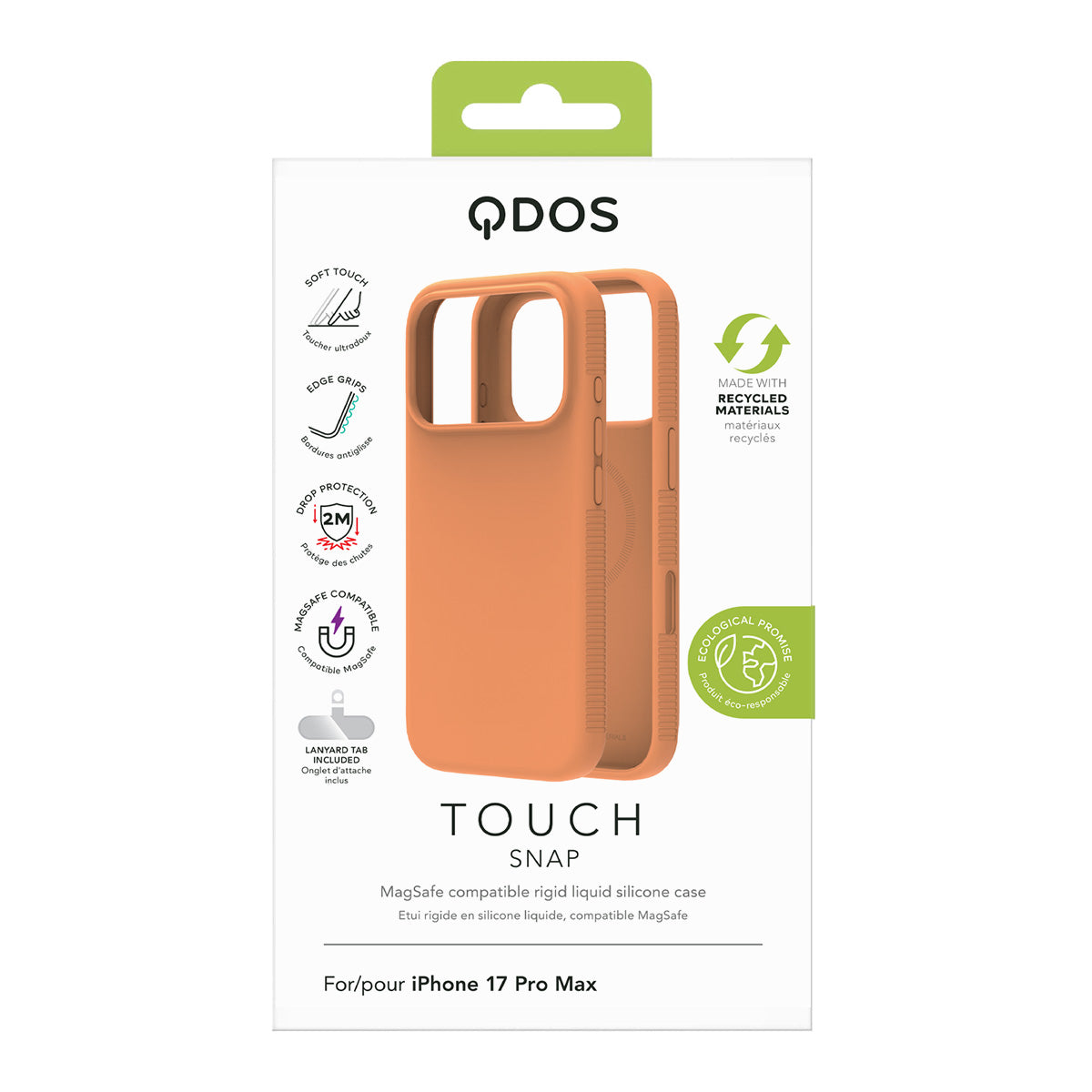 Touch Snap - iPhone 17 Pro Max Case MagSafe Compatible - Papaya
