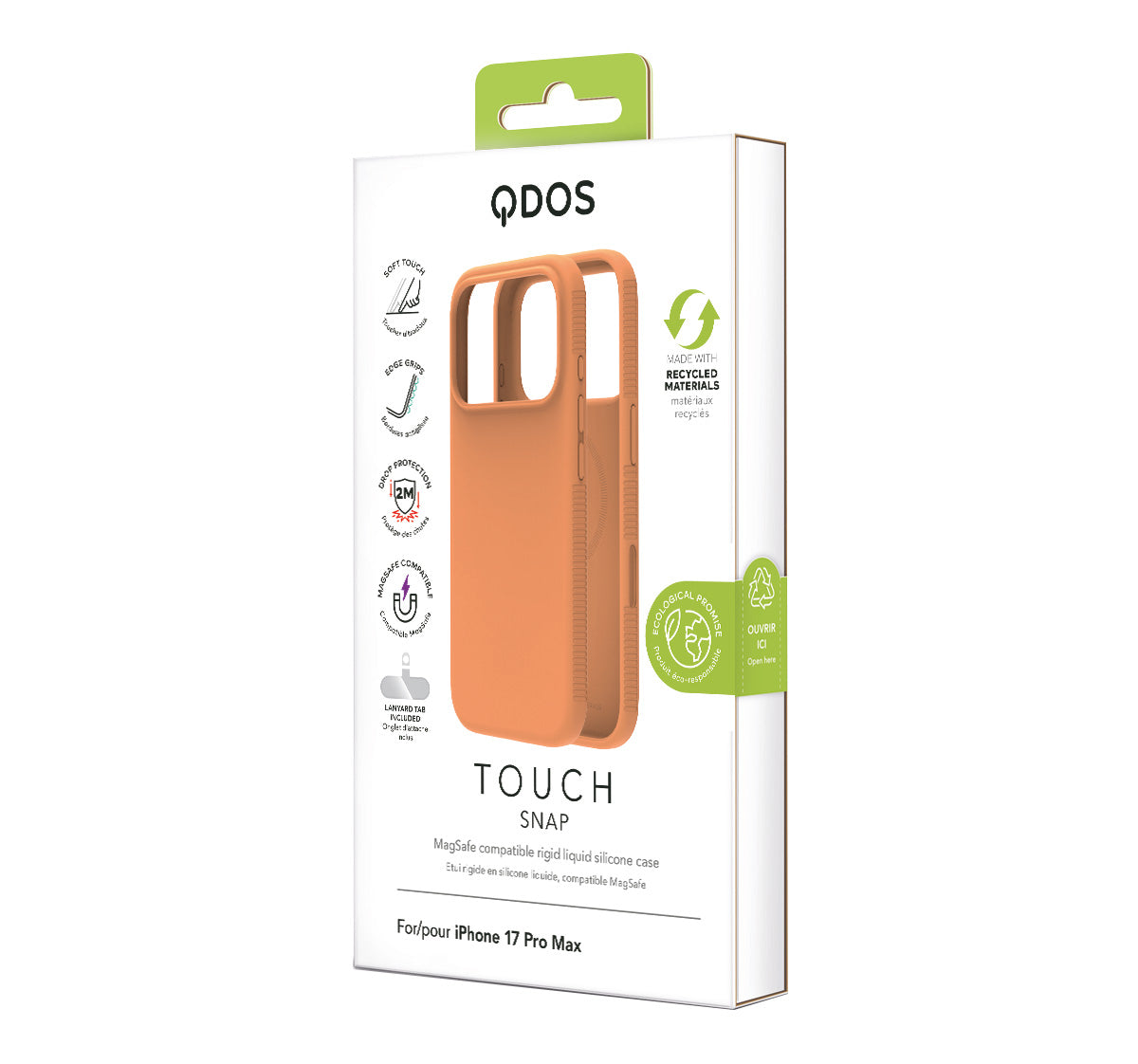 Touch Snap - iPhone 17 Pro Max Case MagSafe Compatible - Papaya
