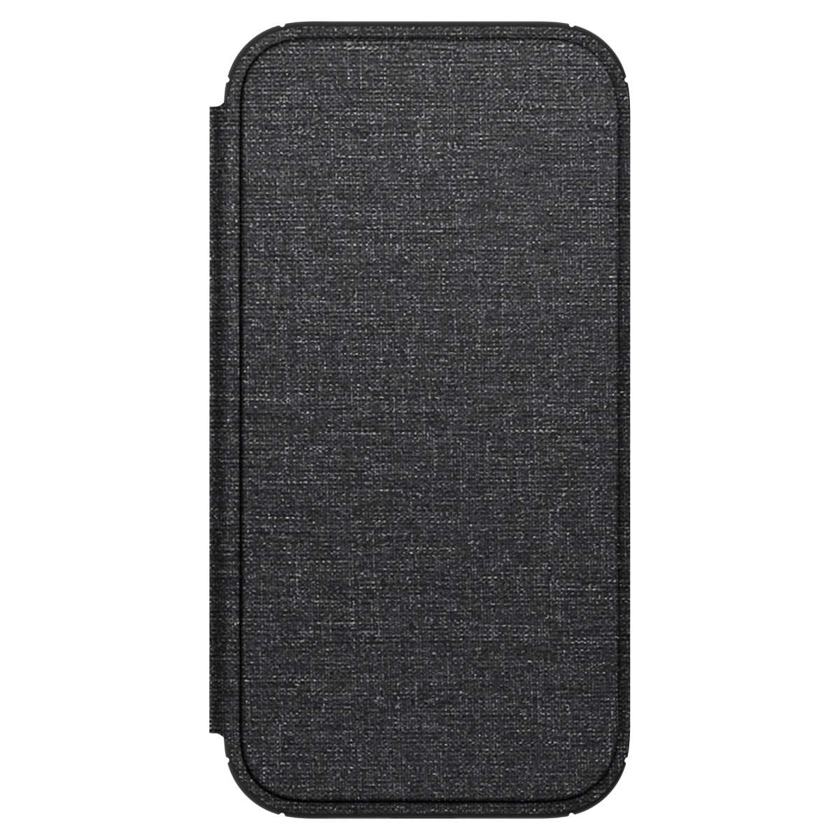 Hybrid Fold + Snap - Apple iPhone 14 Pro Wallet Case MagSafe Compatible - Clear Black, Front View with front cover closed