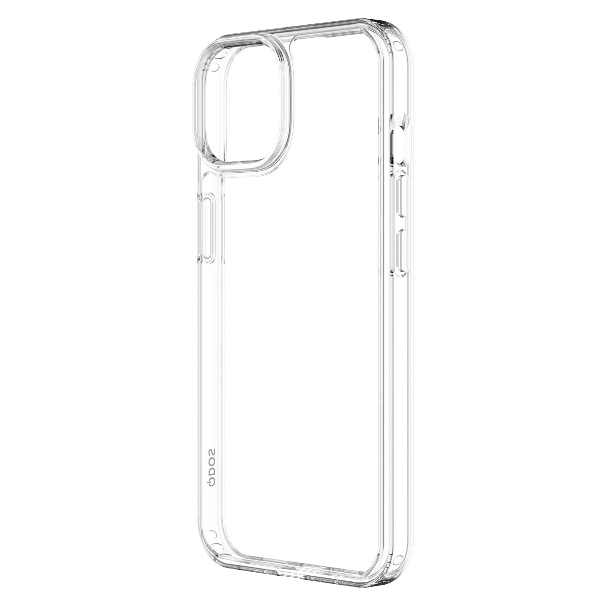 Hybrid - Apple iPhone 14, iPhone 13 - Clear, Angled Rear View Transparent Back Without Phone