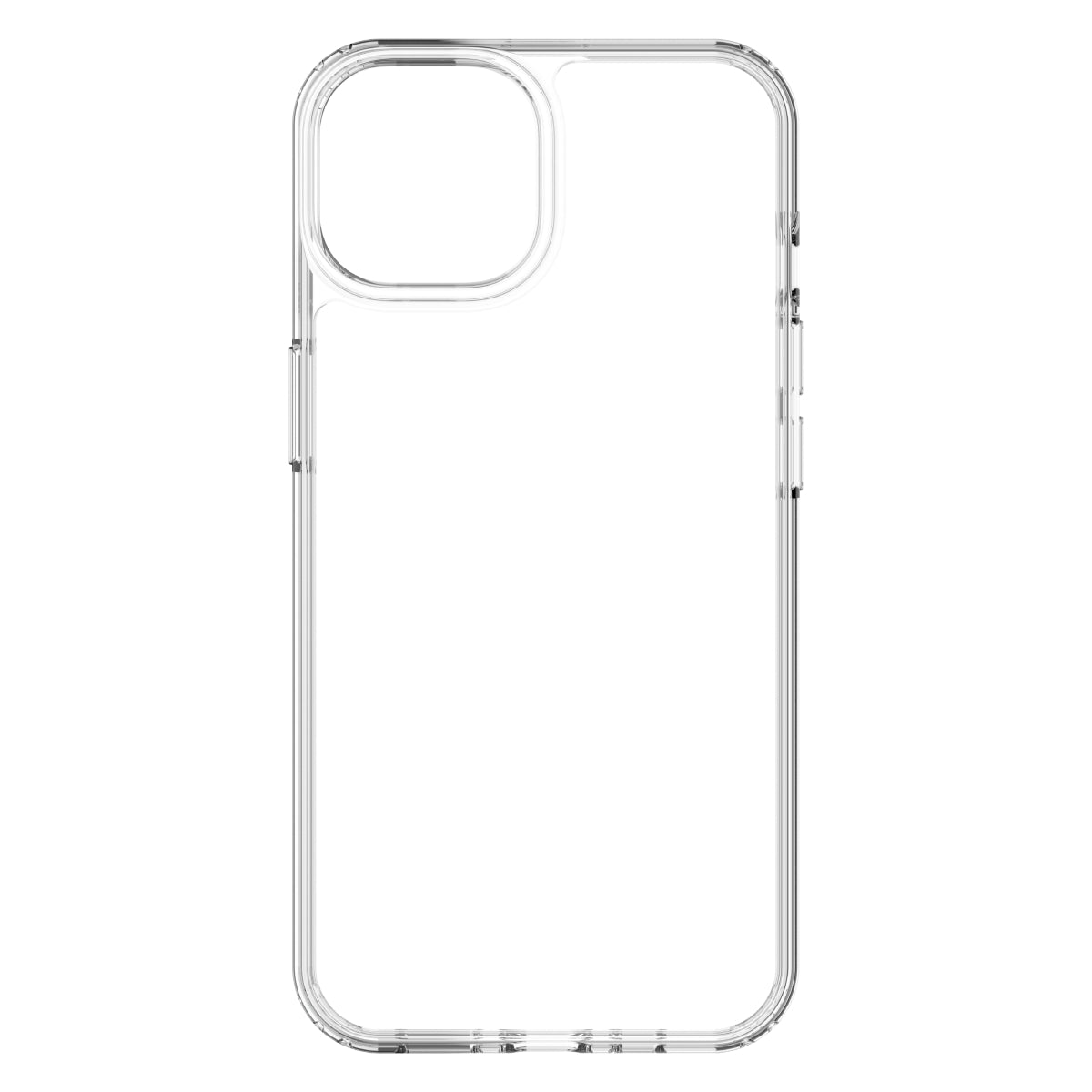Hybrid - Apple iPhone 14, iPhone 13 - Clear, Rear View Transparent Back Without Phone