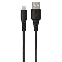 PVC USB-A to Lightning Cable, Black (1.2m)