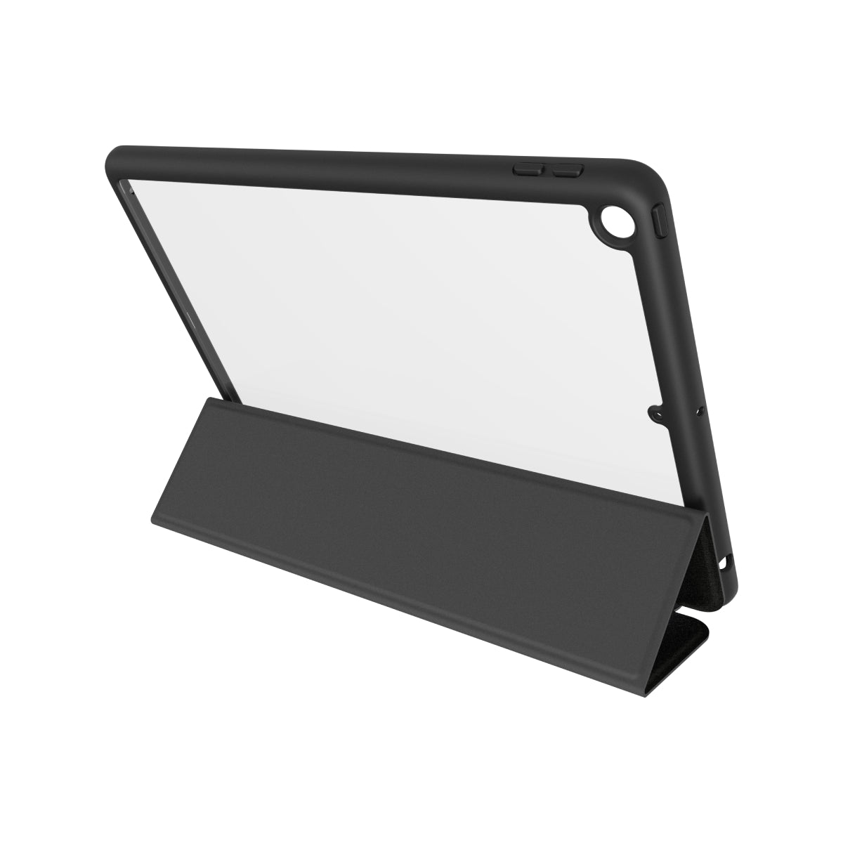 MUSE - Apple iPad (9th/8th/7th gen) Folio Case - Clear / Grey