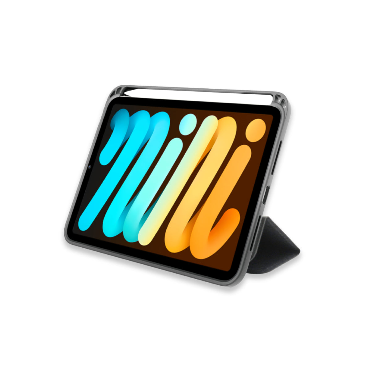 MUSE - Apple iPad mini (6th gen) Folio Case - Clear / Grey