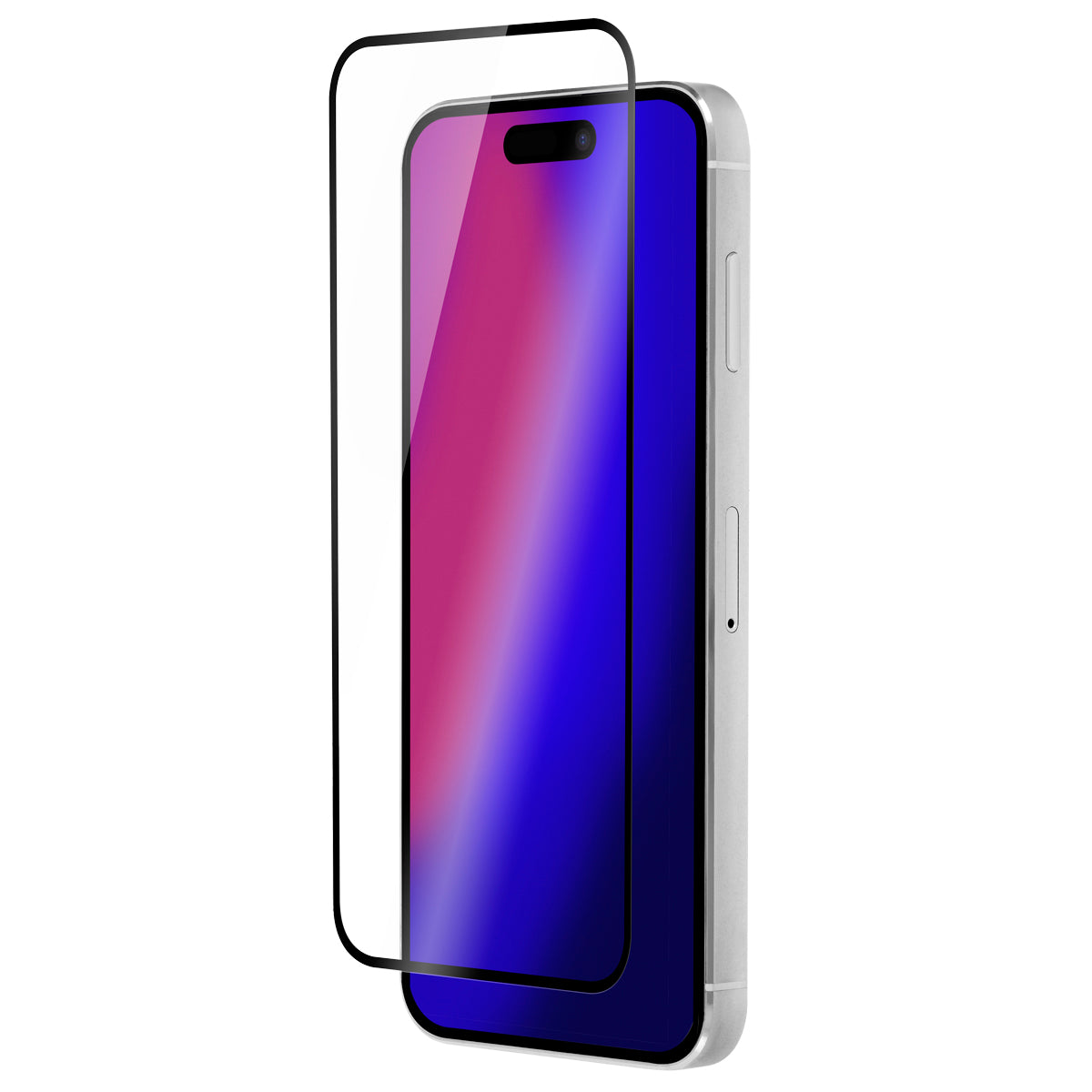 OptiGuard Glass Protect Plus - iPhone 14 Pro Screen Protector - Clear / Black Frame