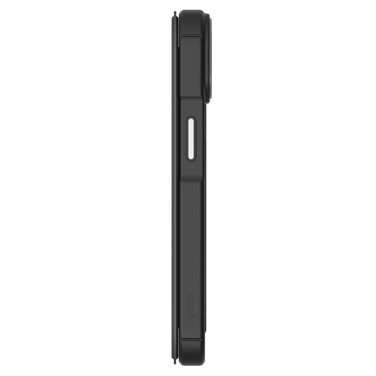 Hybrid Fold + Snap - Apple iPhone 14, iPhone 13 Wallet Case MagSafe Compatible - Clear Black, Right Side View