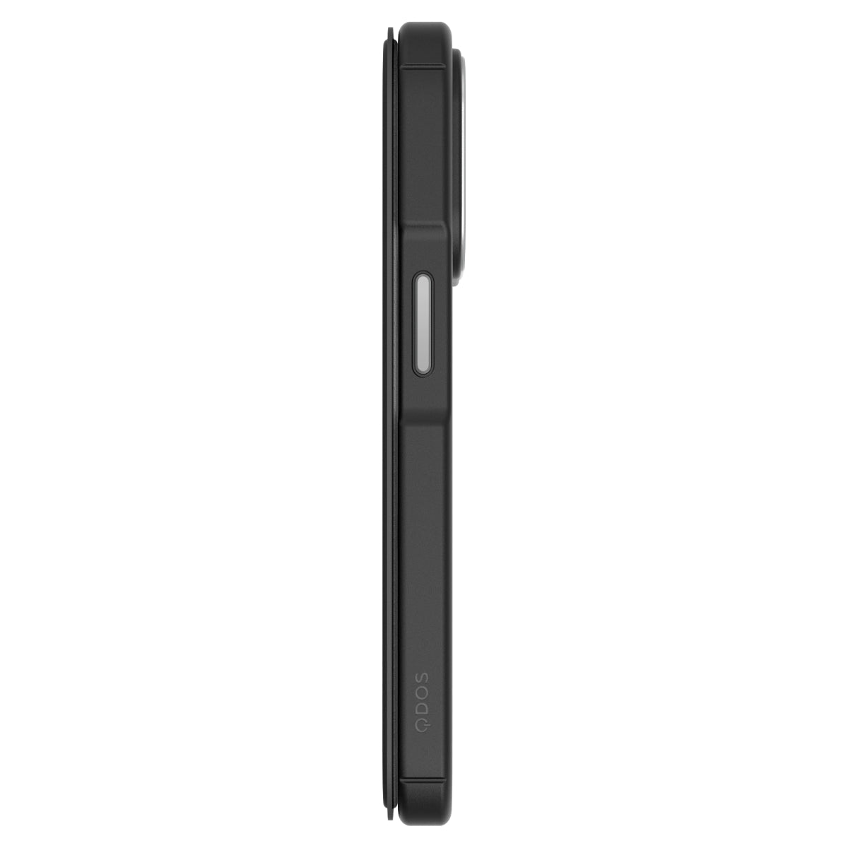 Hybrid Fold + Snap - Apple iPhone 14 Pro Wallet Case MagSafe Compatible - Clear Black, Side view