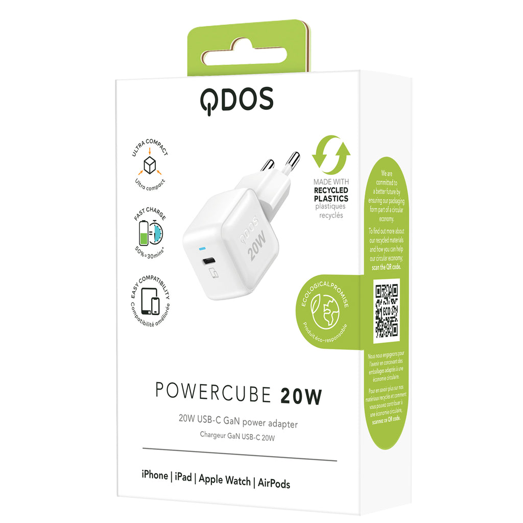 PowerCube 20W GaN power adapter (EU)