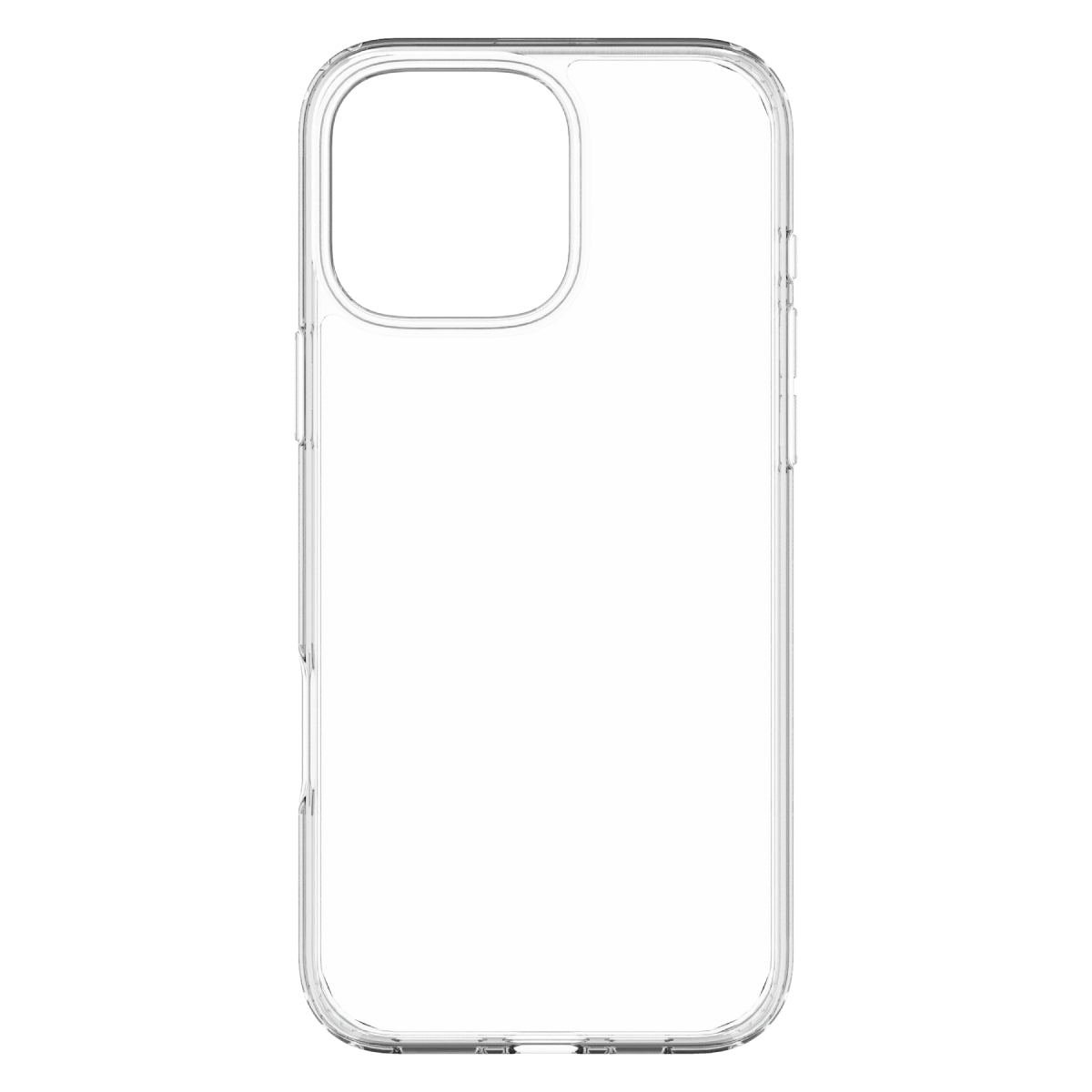 Hybrid - Apple iPhone 16 Pro Max Case - Clear, Rear View Transparent Back without Phone