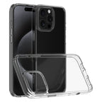 Hybrid - Apple iPhone 16 Pro Max Case - Clear, Side and Back View with Screen Display