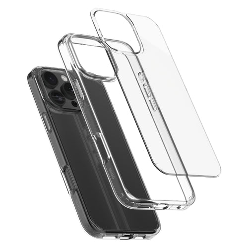 Hybrid - Apple iPhone 16 Pro Max Case - Clear, showcasing case built materials