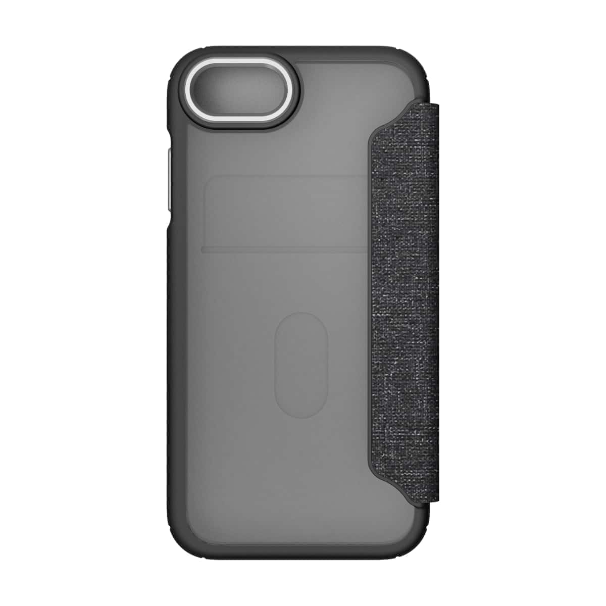 Hybrid Fold - iPhone SE | 8 | 7 | 6s | 6 Wallet Case - Clear / Black