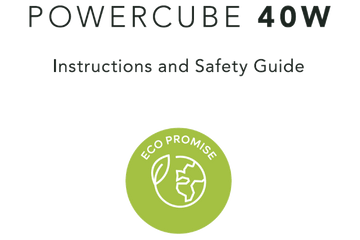 QDOS PowerCube 40W Power Adapter Instruction and Safety Guide