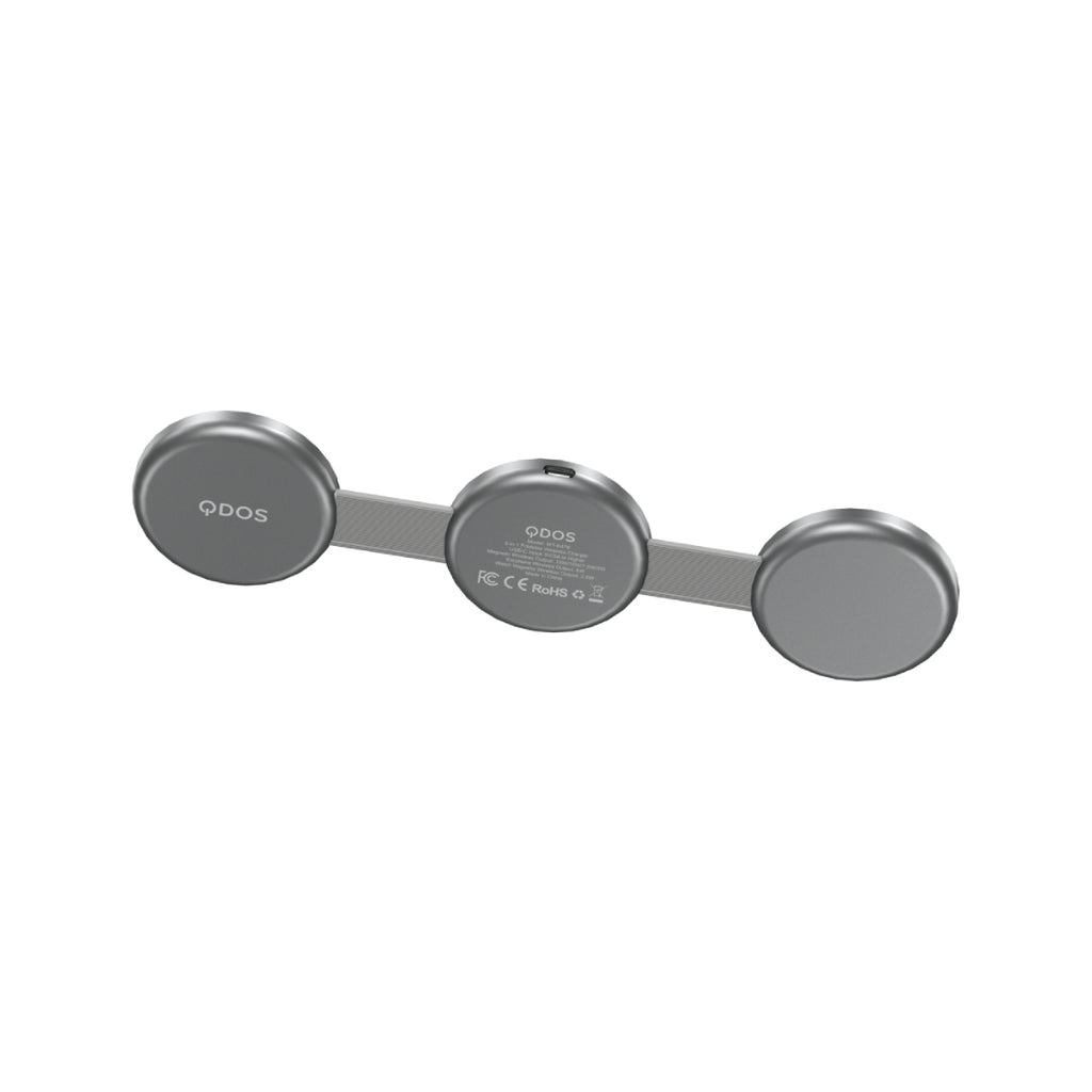 PowerMag Qi2 3-in-1 MagSafe Round Wireless Charger - Space Grey