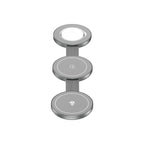 PowerMag Qi2 3-in-1 MagSafe Round Wireless Charger - Space Grey