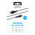 PowerMotion USB-A to USB-C Cable (3m)