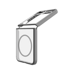 Hybrid Soft + Snap - Samsung Galaxy Z Flip6 Case Qi Compatible - Clear / Grey