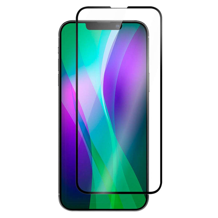 OptiGuard Eco Glass Plus - iPhone 16e | iPhone 14 | iPhone 13 | iPhone 13 Pro Screen Protector - Clear / Black Frame