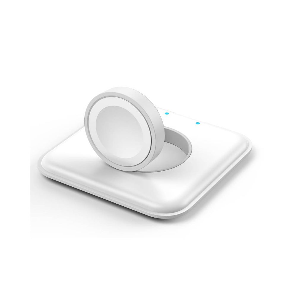 Essential Bundle - Apple Watch Charger (White) + Infinity Glass for Apple Watch Series SE 3 | SE 2 | SE | 6 | 5 | 4 - 40mm
