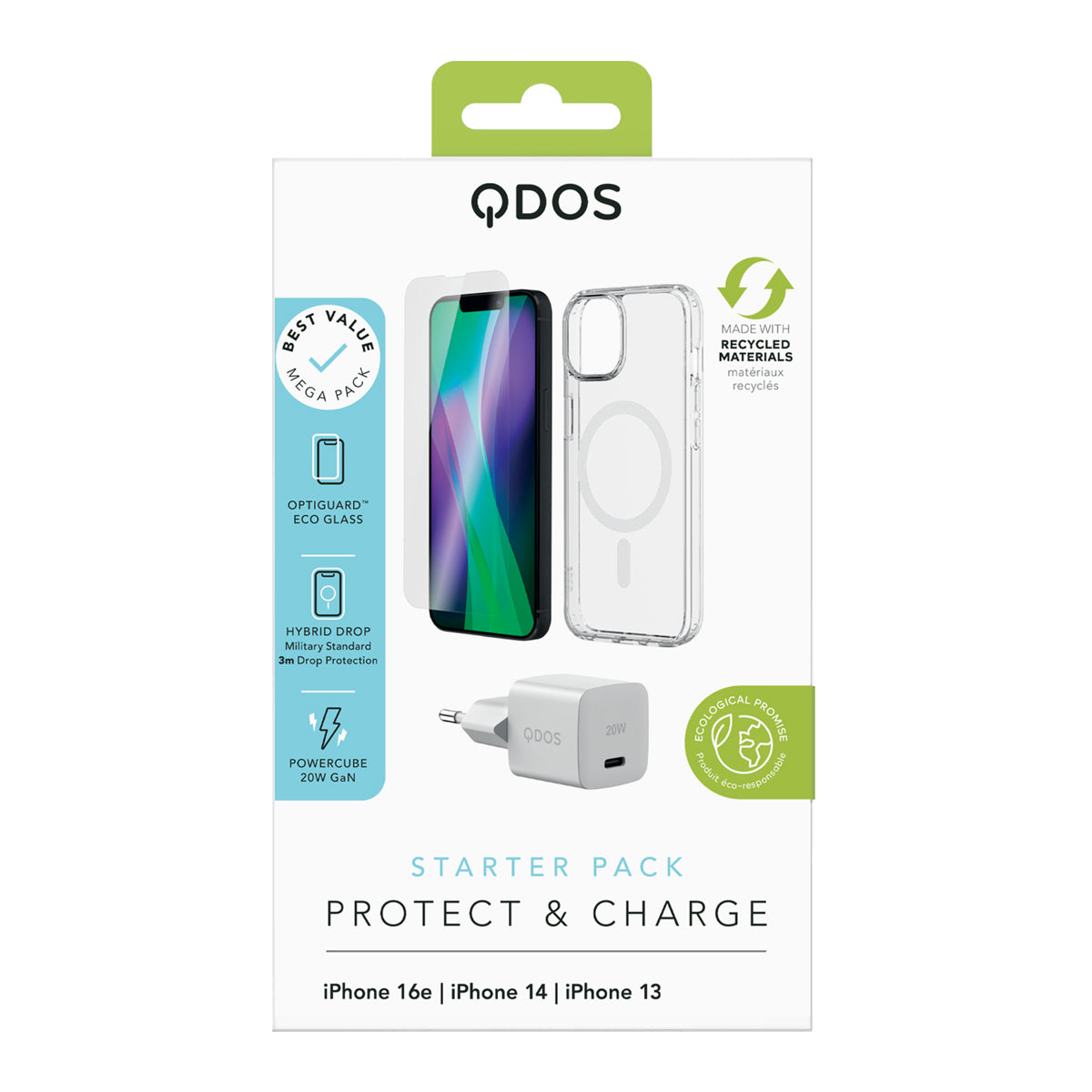 Starter Pack (EU Plug) - iPhone 16e | iPhone 14 | iPhone 13