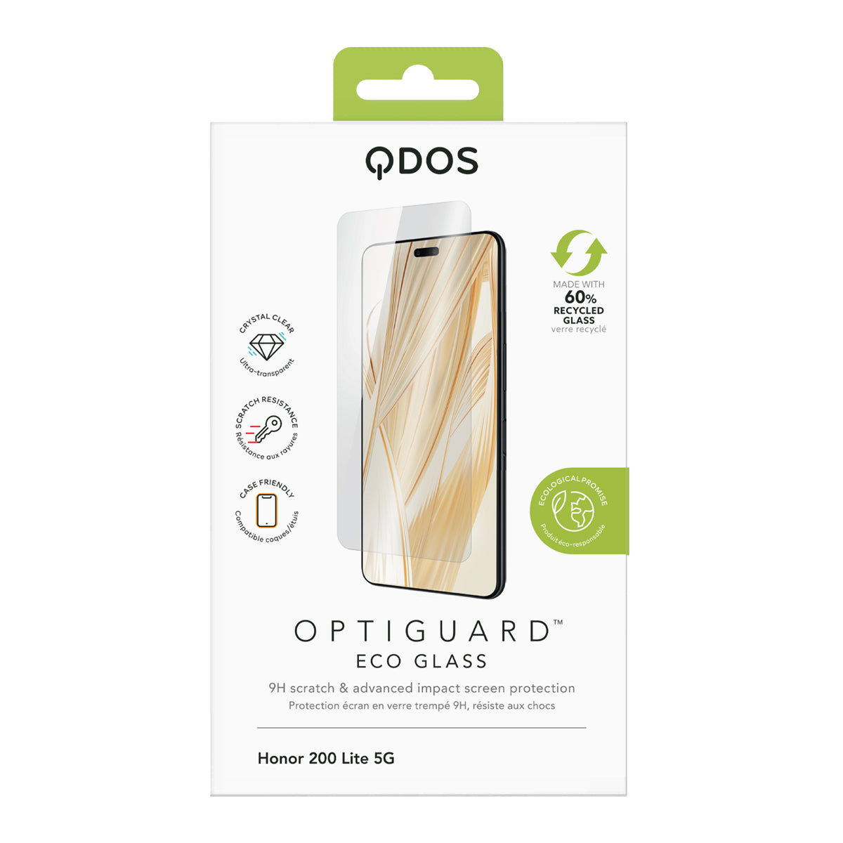 OptiGuard Eco Glass for HONOR 200 Lite 5G - Clear