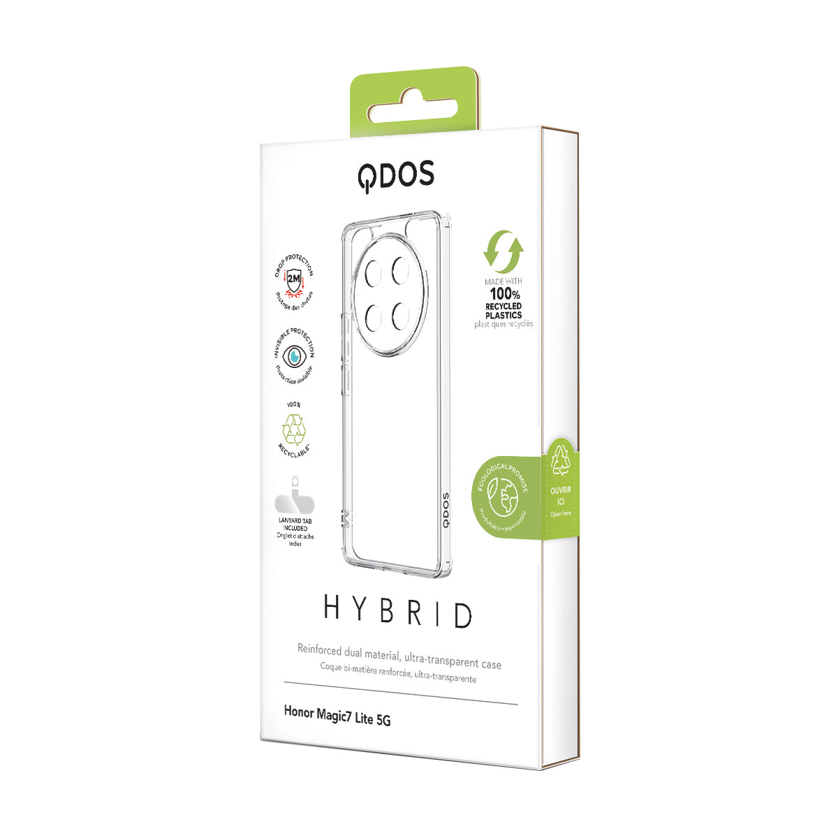 Hybrid Case for HONOR Magic7 Lite 5G - Clear