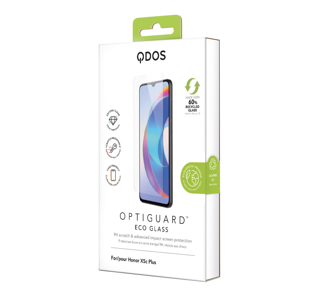 OptiGuard Eco Glass - HONOR X5c Plus Screen Protector - Clear