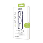 Hybrid Soft + Snap - iPhone 14 Pro Max Case MagSafe Compatible - Clear / Deep Purple