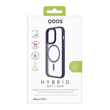 HYBRID SOFT + SNAP for iPhone 14 Pro - Clear / Deep Purple