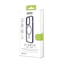 HYBRID SOFT + SNAP for iPhone 14 Pro - Clear / Deep Purple