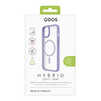 Hybrid Soft + Snap - iPhone 14 | iPhone 13 Case MagSafe Compatible - Clear / Lavender