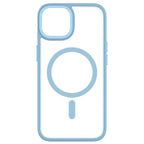 Hybrid Soft + Snap - Apple iPhone 14, iPhone 13 Case MagSafe Compatible - Clear Baby Blue, Rear View Frosted  Back Without Phone