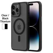 HYBRID SOFT + SNAP for iPhone 15 Pro Max - Clear / Black Titanium