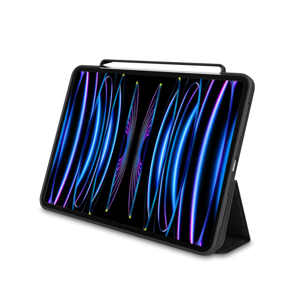 MUSE - Apple iPad Air 11-inch (M4/M3/M2) | iPad Air (5th/4th gen) | iPad Pro 11-inch (4th/3rd/2nd/1st gen) Folio Case - Clear / Grey