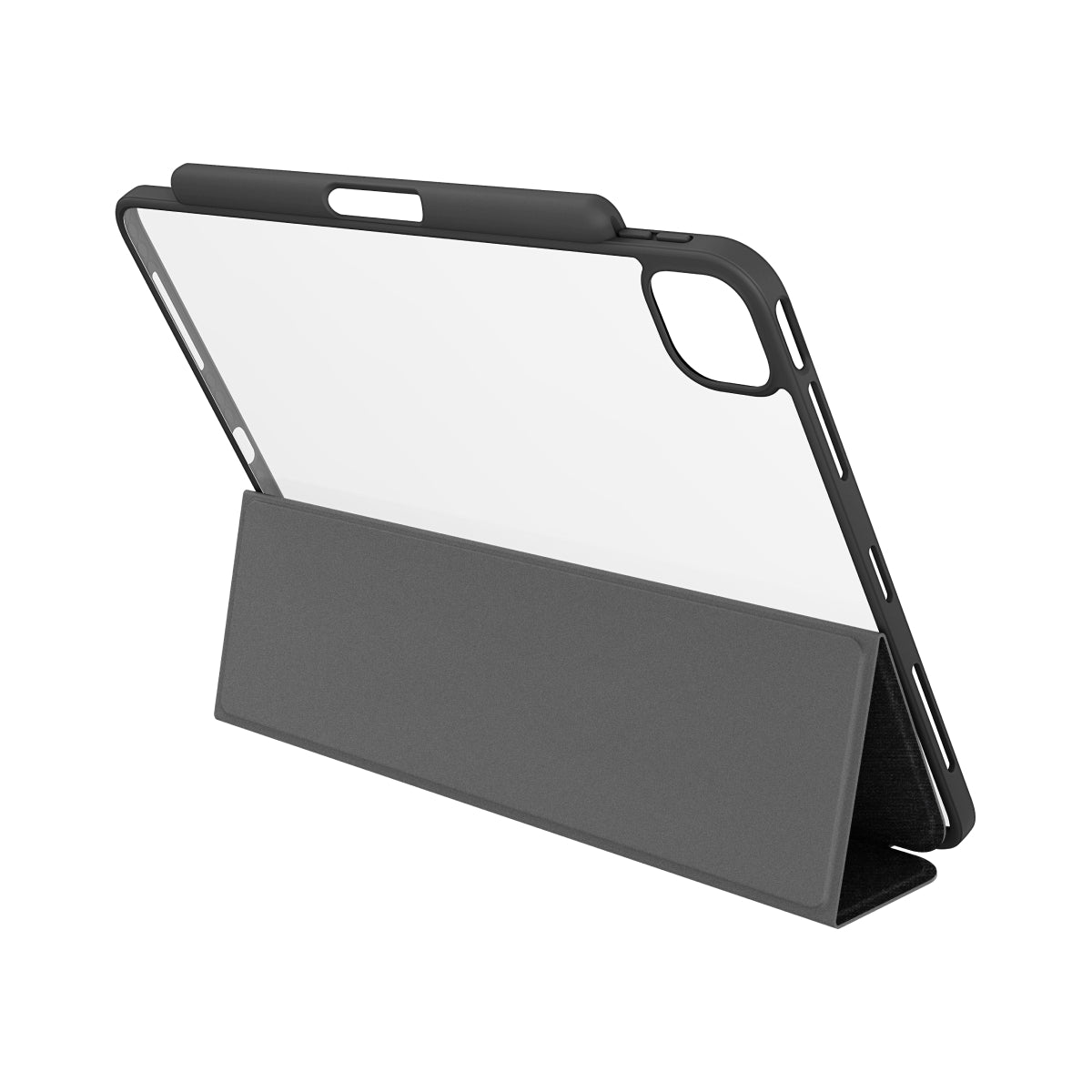 MUSE - Apple iPad Air 11-inch (M3/M2) / iPad Air (5th/4th gen) / iPad Pro 11-inch (4th/3rd/2nd/1st gen) Folio Case - Clear / Grey