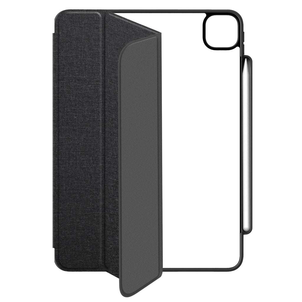 MUSE - Apple iPad Air 11-inch (M4/M3/M2) | iPad Air (5th/4th gen) | iPad Pro 11-inch (4th/3rd/2nd/1st gen) Folio Case - Clear / Grey