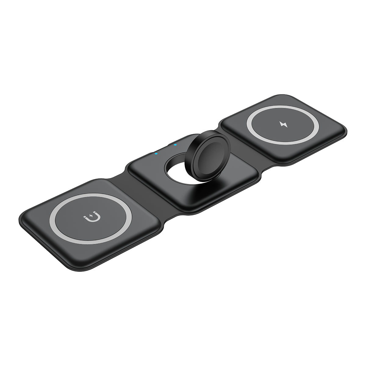 PowerMag 3-in-1 Wireless Charger - Black